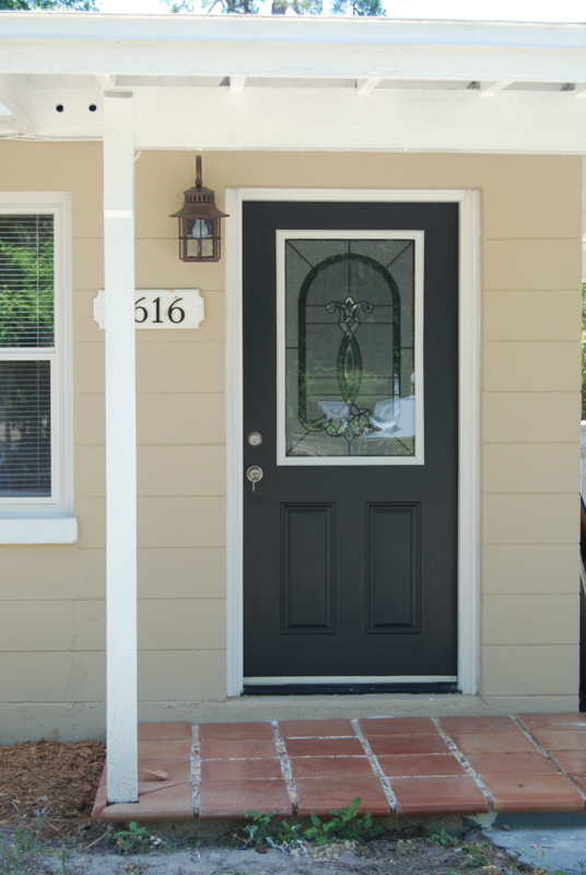 Leaded Glass Front Door